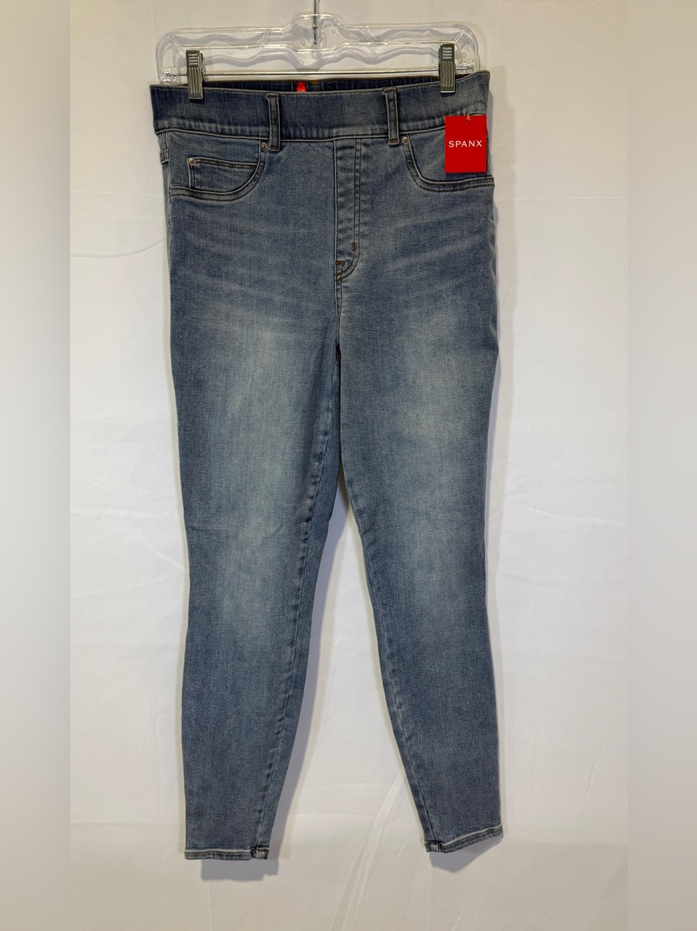 NWT Spanx Light Vintage Wash Skinny Jeans, Size Medium